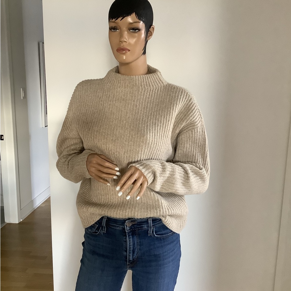 TOMORROWLAND Beige Cowl Neck Sweater